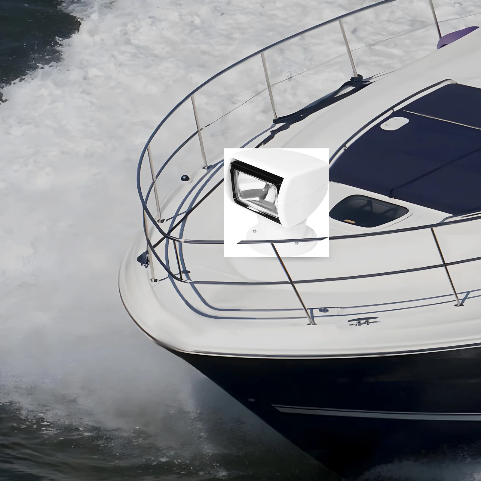 12V 100W Yacht-Scheinwerfer, Boot-Suchscheinwerfer mit Fernbedienung für Boote, Seepatrouillen – Detail 10