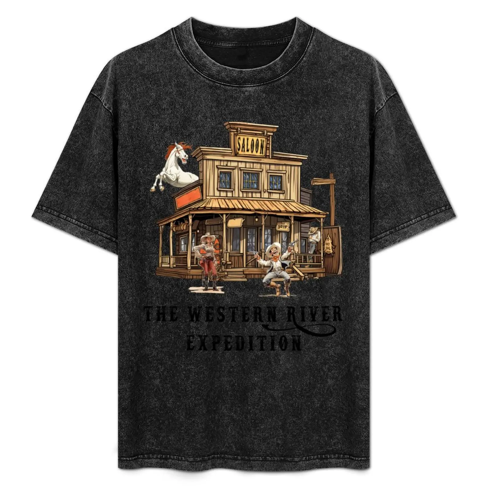 

The Western River Expedition - Frontierland T-Shirt funny shirt cotton plus size clothes mens t shirts pack