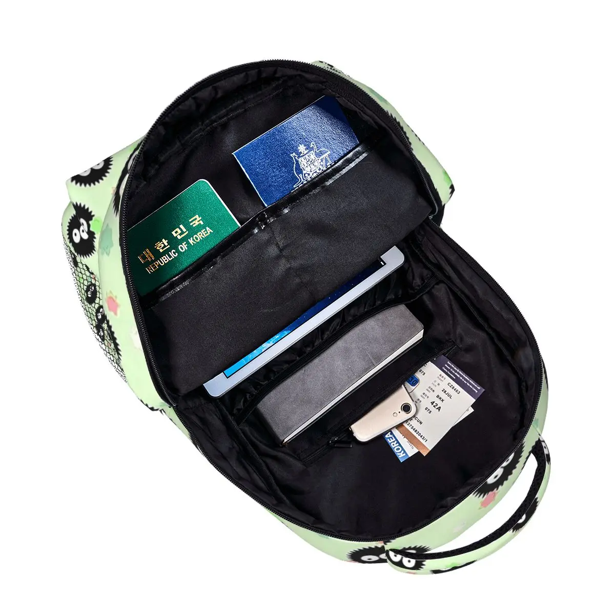 حقائب ظهر Soot Studio Ghibli للأولاد والبنات حقيبة كتب للأطفال حقائب مدرسية كرتونية للأطفال حقيبة كتف بسعة كبيرة