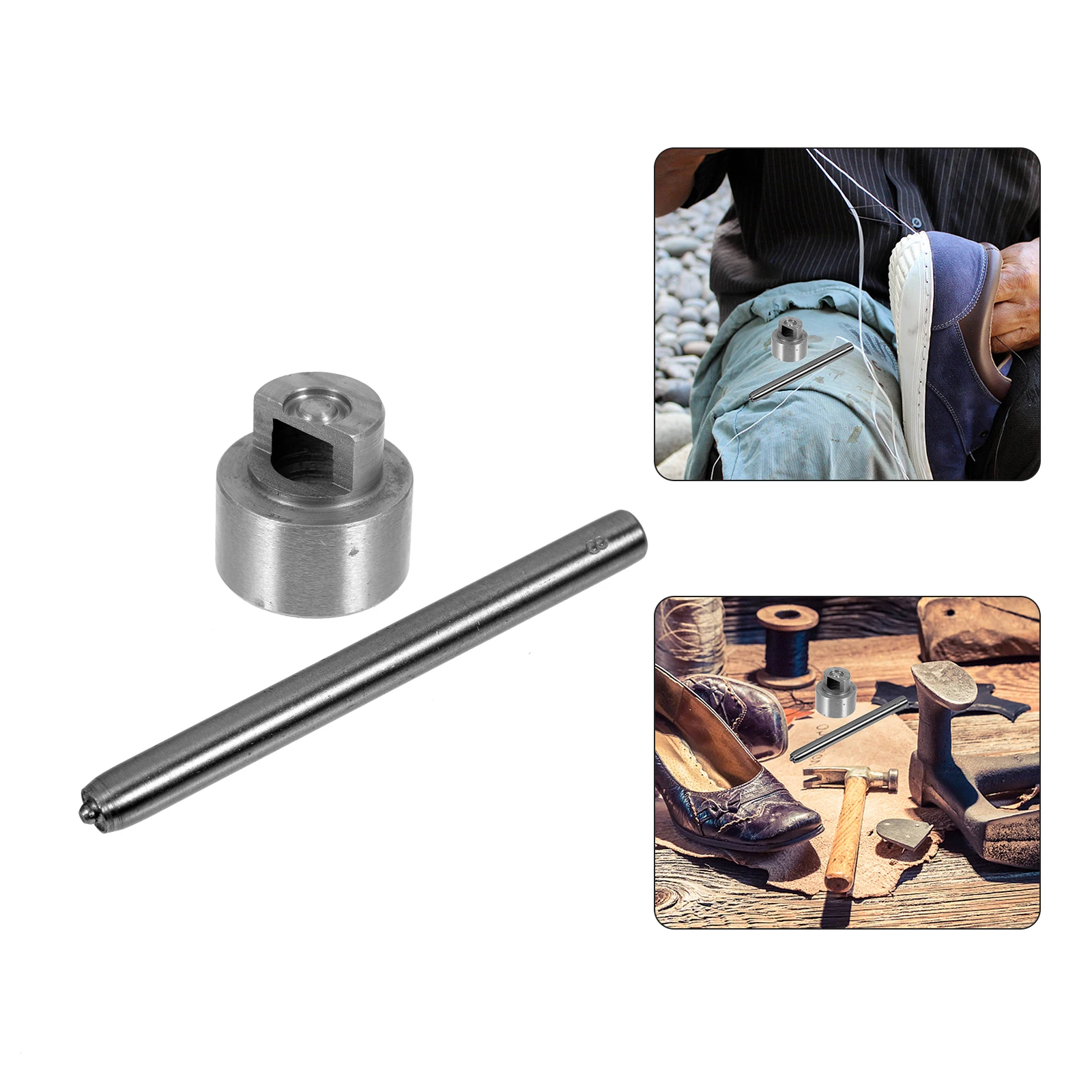 

1 Set Shoe Eyelet Tool Durable Steel Boots Buckle Repair Kit For Hiking Shoes Diy Wallet Handbag Belt Joint Eyelet Tool Shoes