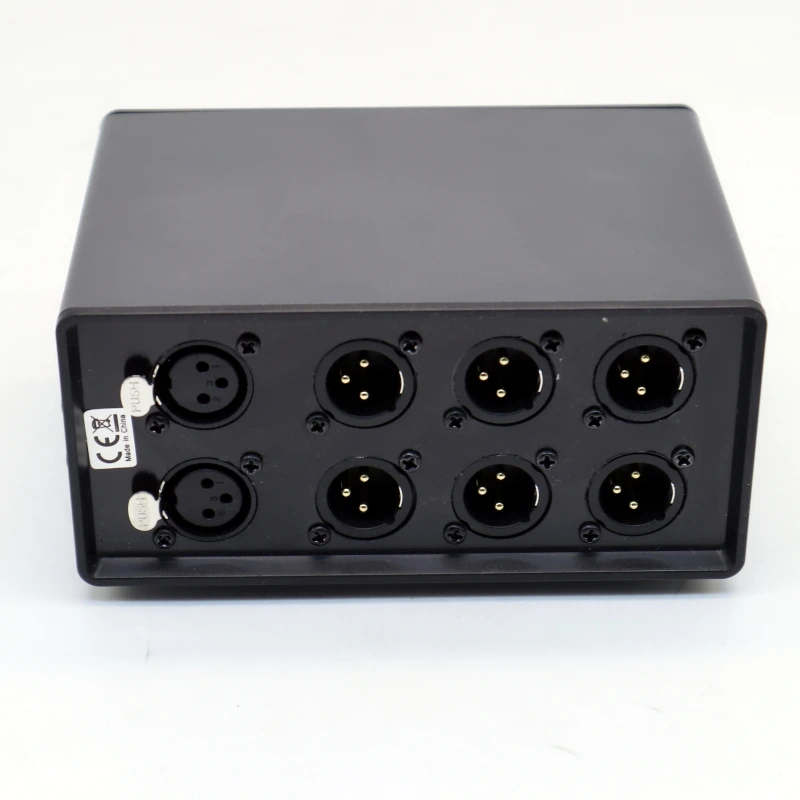 Audio Signal Input and Output Selection Converter, 1 em 3 saídas, XLR balanceado, passivo, pré-amplificadores, estéreo, 3 conjuntos