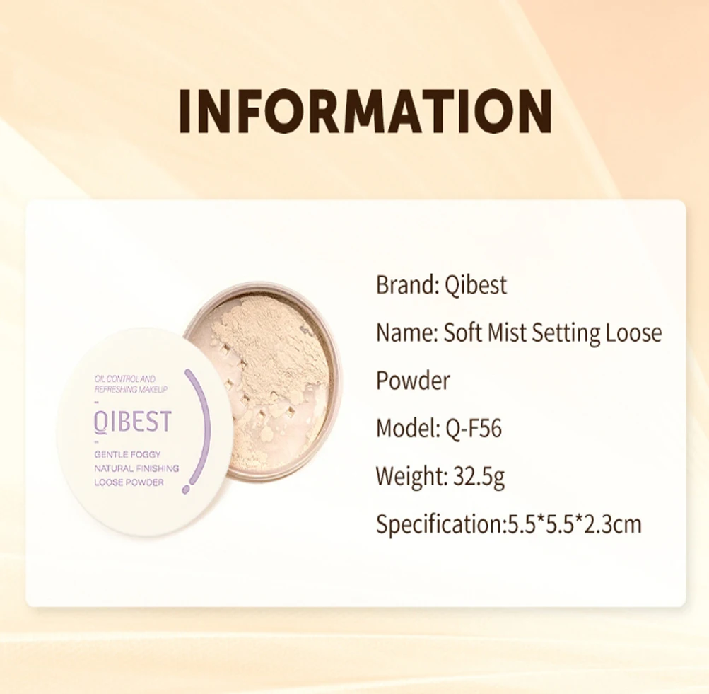 Makeup Oil-control Loose Powder Waterproof Long-lasting Full Coverage Face Compact Setting Powder Make Up Powder Skin Finishs