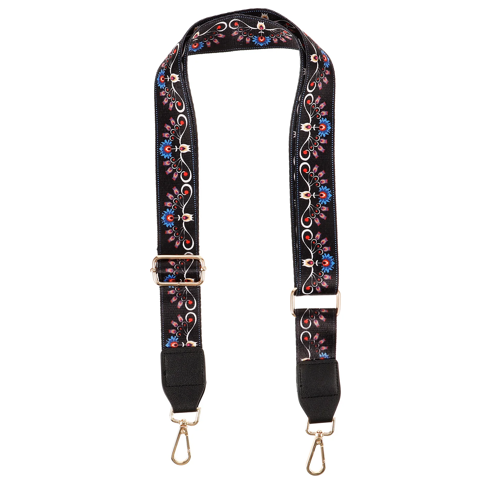 

Banjo Strap Guitar Locks for Bass Floral Pattern Musical Instrument Replacement Straps Messenger