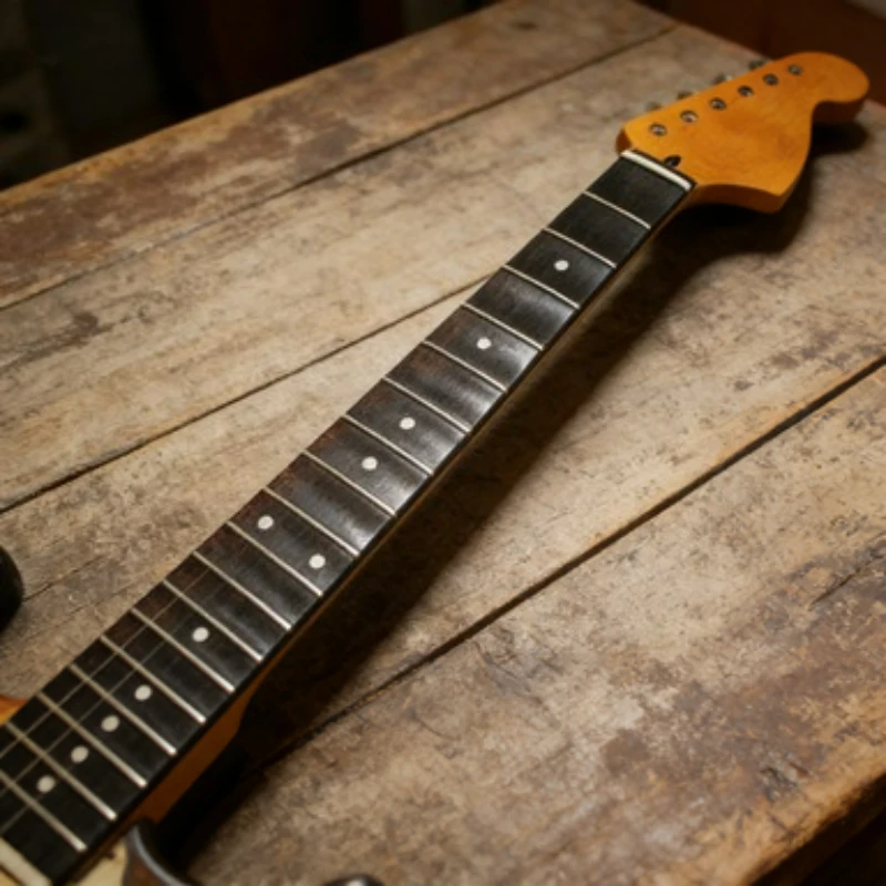 22 Frets Big Headstock Maple Electric Guitar Neck Rosewood Scallop Fretboard Inlay Dots Guitar Accessories Parts