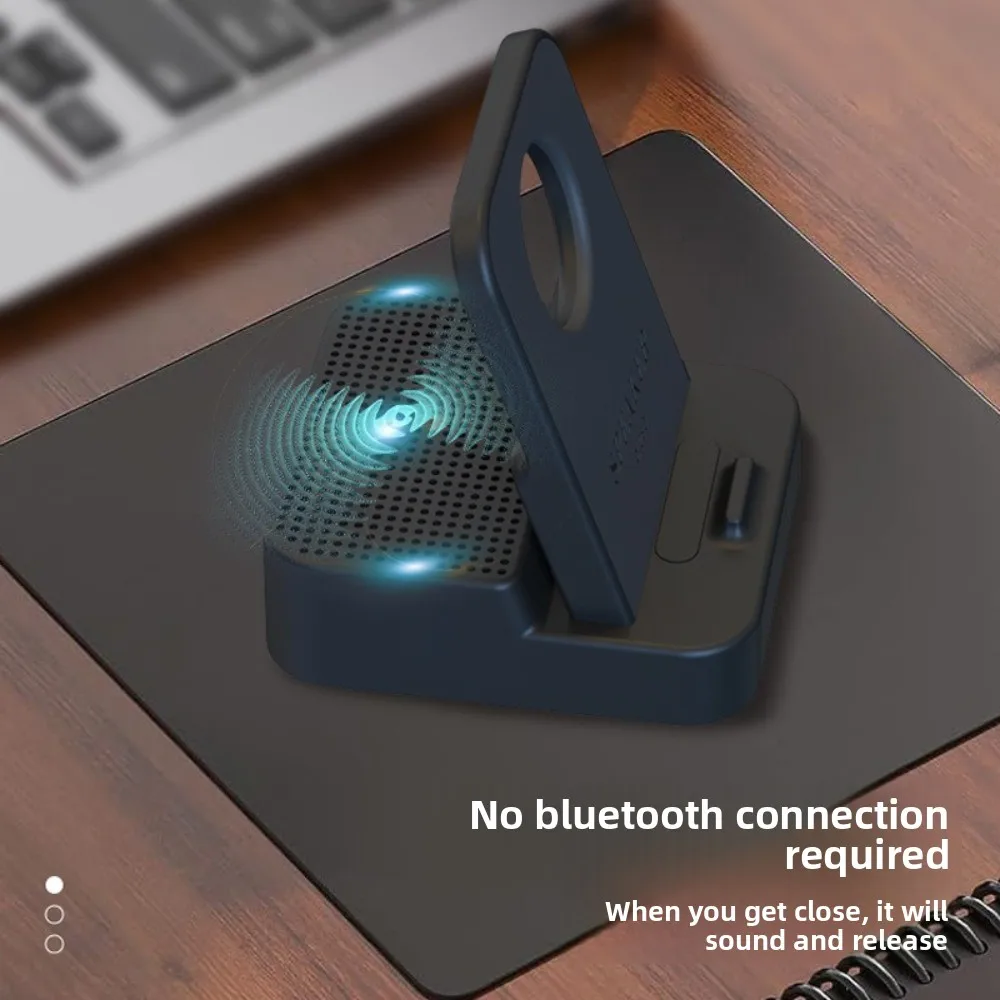 2-in-1 inductie mobiele telefoonhouder Antislip HD-geluid Draadloze Bluetooth-luidsprekerstandaard Multifunctioneel draagbaar