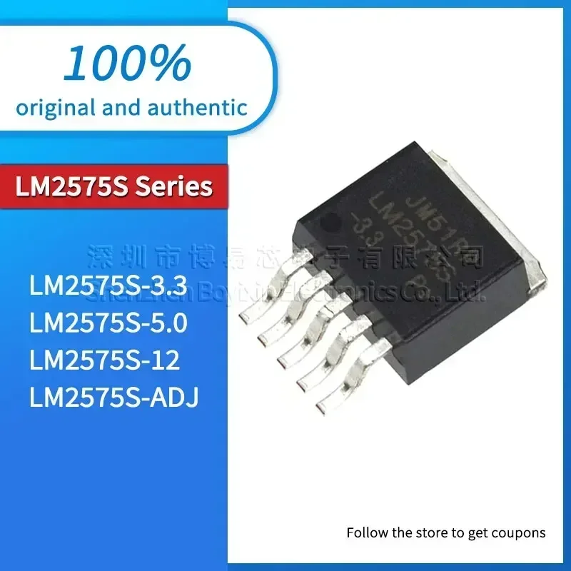 

5 pieces/batch LM2575S-3.3 5.0 12 ADJ Black PC shell
