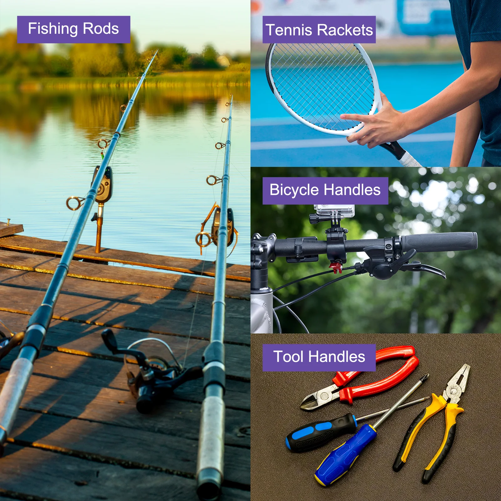 1m Anti-Slip Heat Shrink Tube for Fishing Rods 1.8:1 Waterproof Insulation Fish Scale Pattern Heat Shrink Wrap Handle Rod Grip