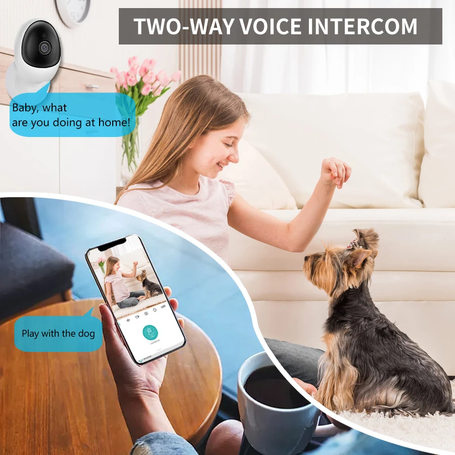 1080P Security Protection WIFI Indoor Baby/Elderly/Pet Night Vision Monitoring Mini Camera Human Detection Two-Way Audio