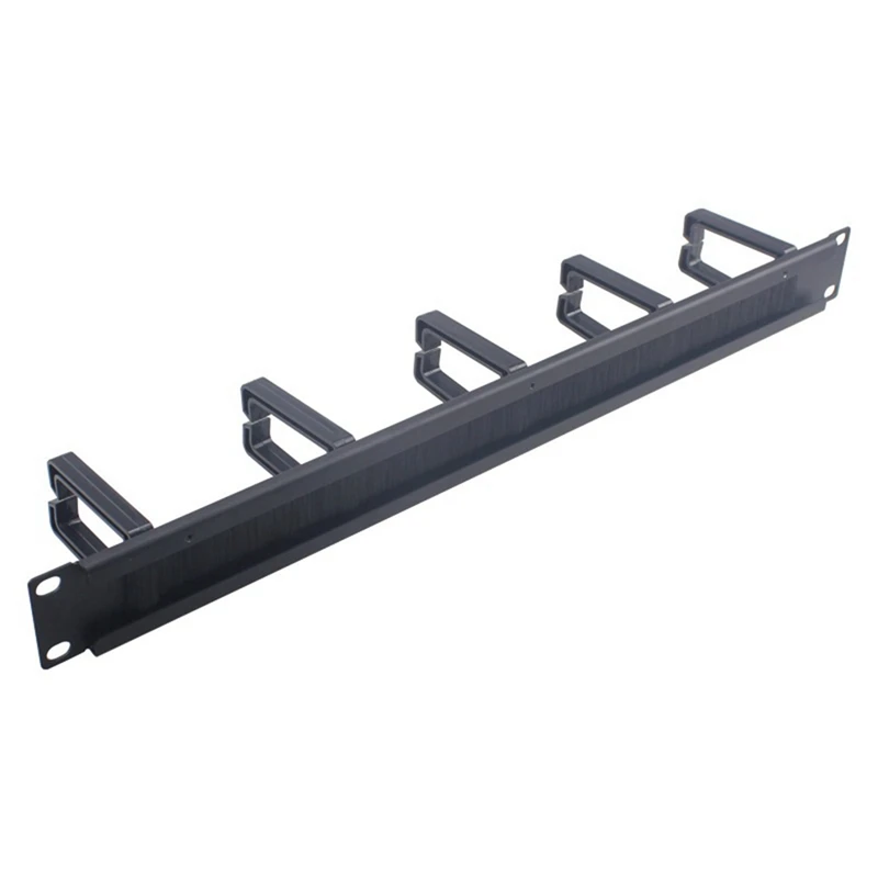 1u 19 Inch Rackkasten Kabelbeheer Netwerk Organizer Netwerkborstelpaneel 1 Stuk