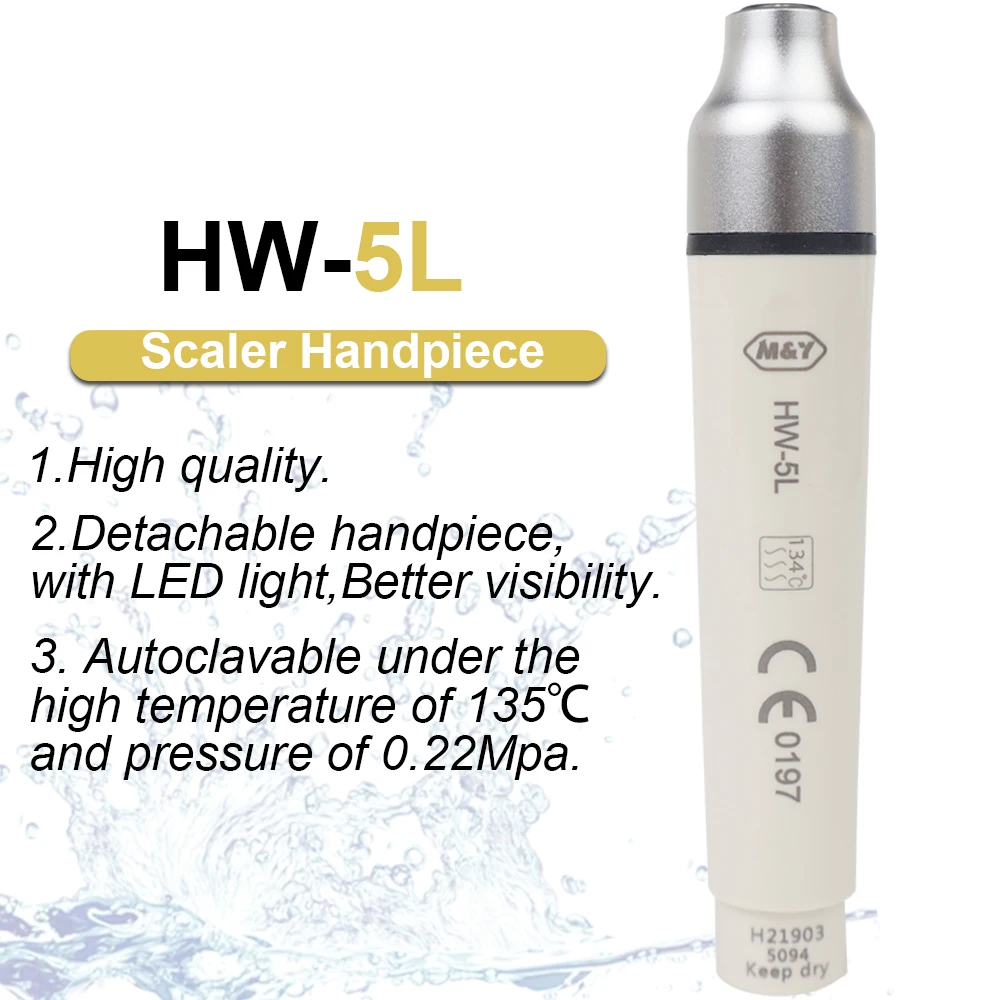 Dental  HW-5L Detachable Scaler Handpiece Ultrasonic Piezo Autoclavable Professional Piezon Scaling&Periodontics dentistry tool