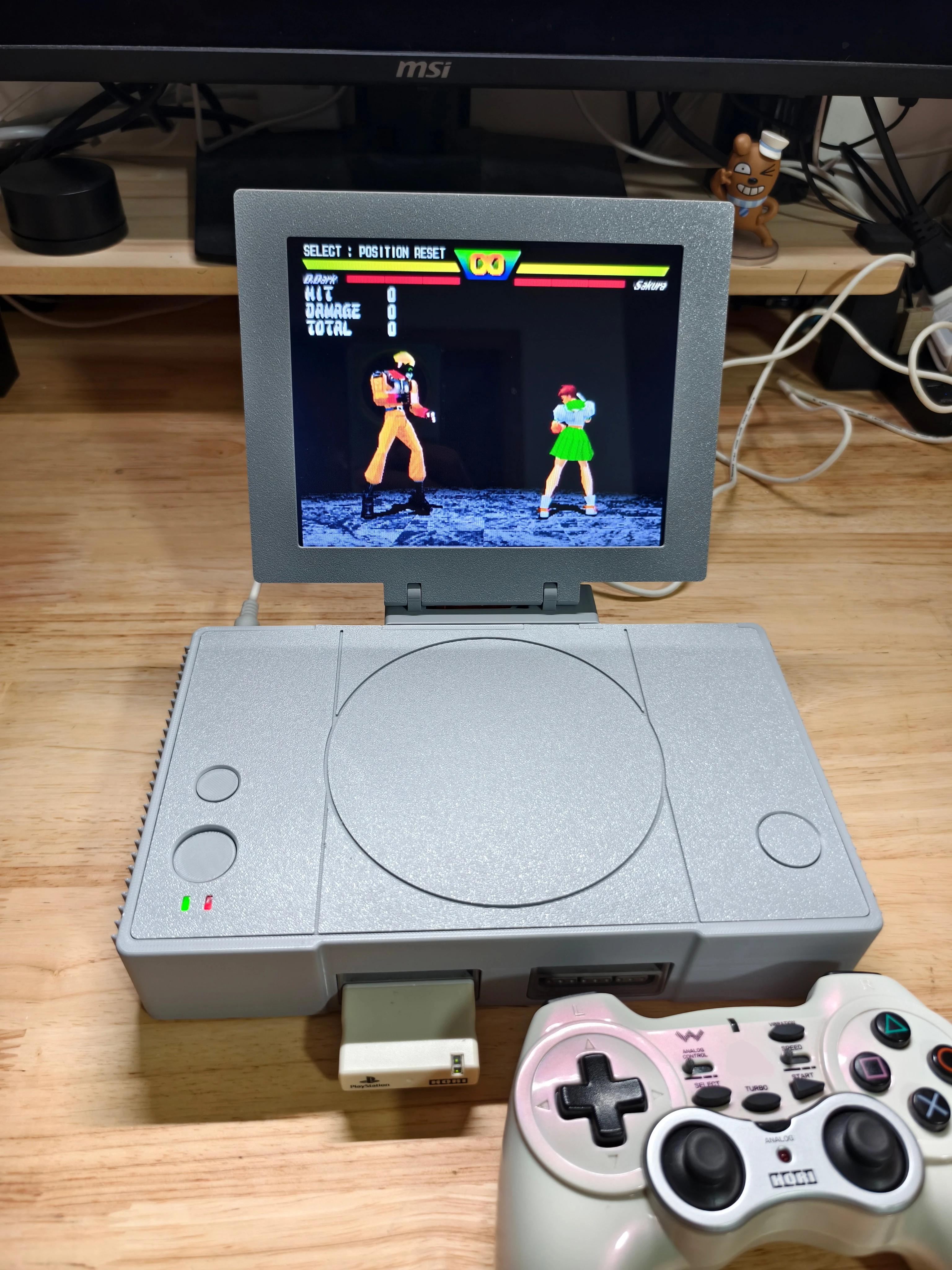 

PS1 XStation Retro Arcade Game Modified Console With LCD Screen ODE XSTATION PICOSTATION For PlayStation PS1