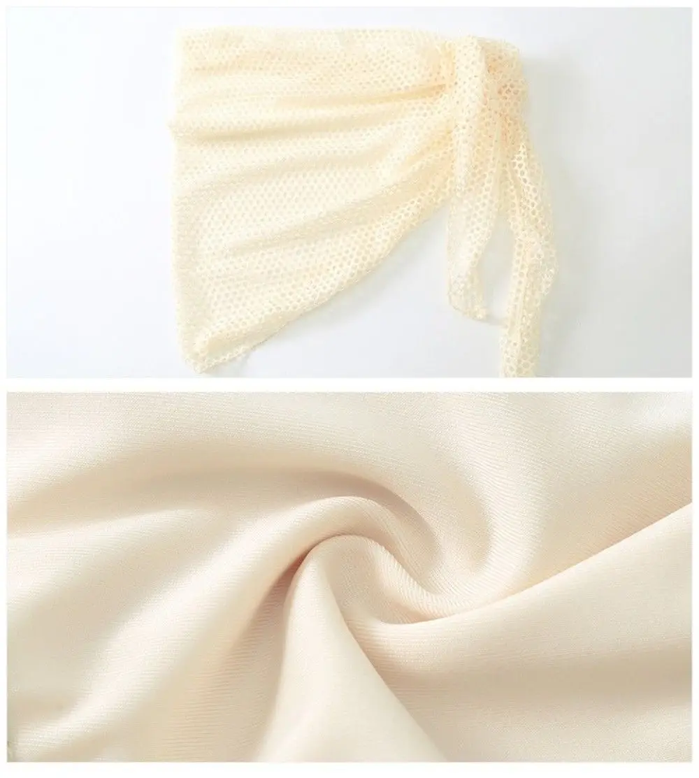 

4 Piece New Sexy Womens Swimsuit Hollowed-out Comfy Bikini Set Long-sleeved Smock Breathable Swimwear Swimming Pool