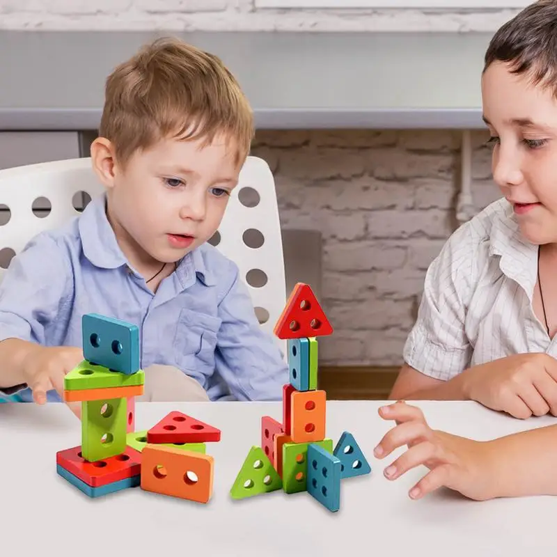 Bijpassende vormsorteerders Speelgoed Houten vorm Sorteerpuzzel Zintuiglijk speelgoed Voorschoolse wiskundeblokken Spel Ontwikkelingszintuiglijke benodigdheden