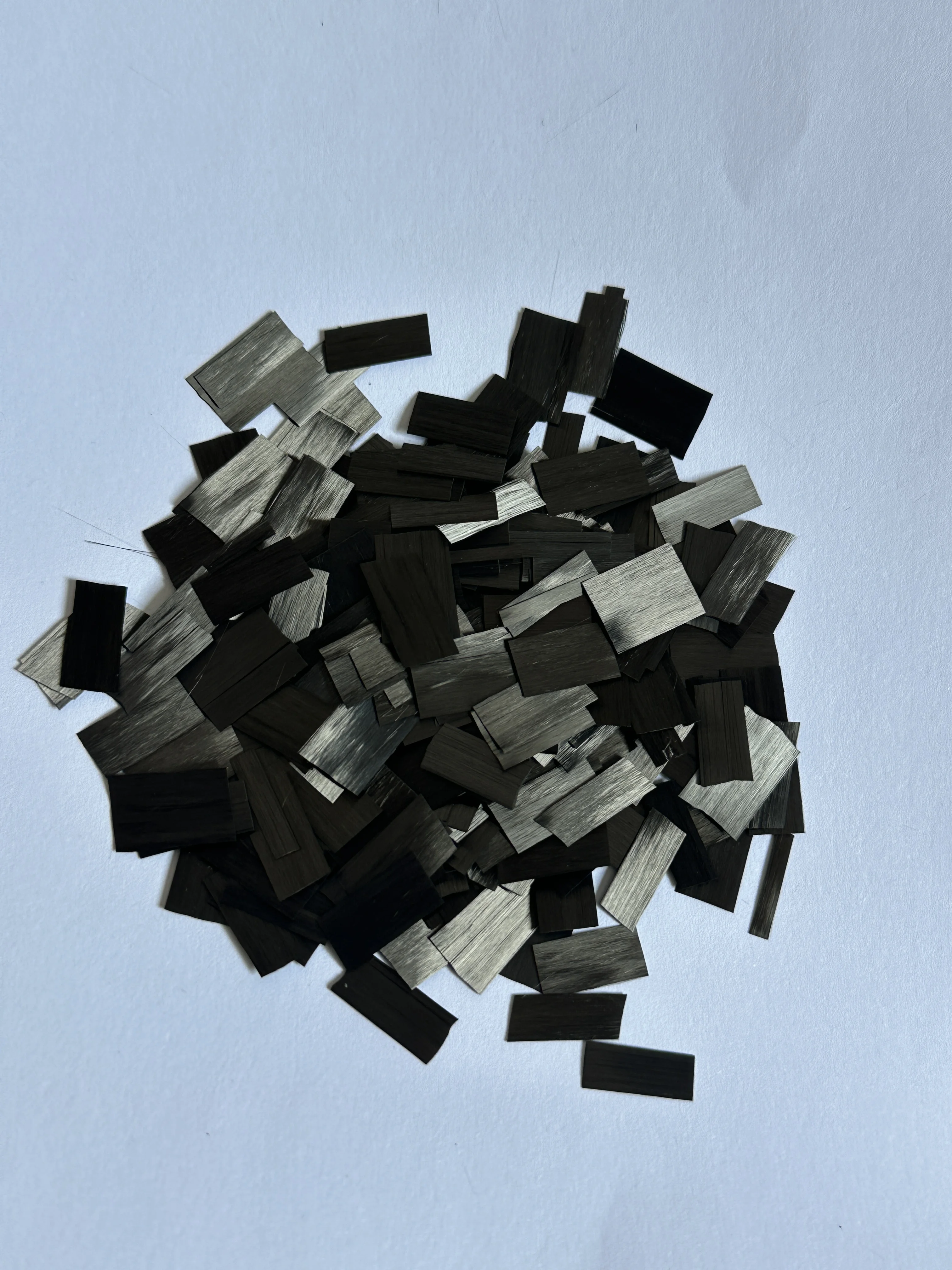 Fibras de Carbono Cortadas de 12 mm, Material de Fibra de Carbono, Fibra Forjada para Equipaje y Materiales Compuestos, Longitud Personalizada