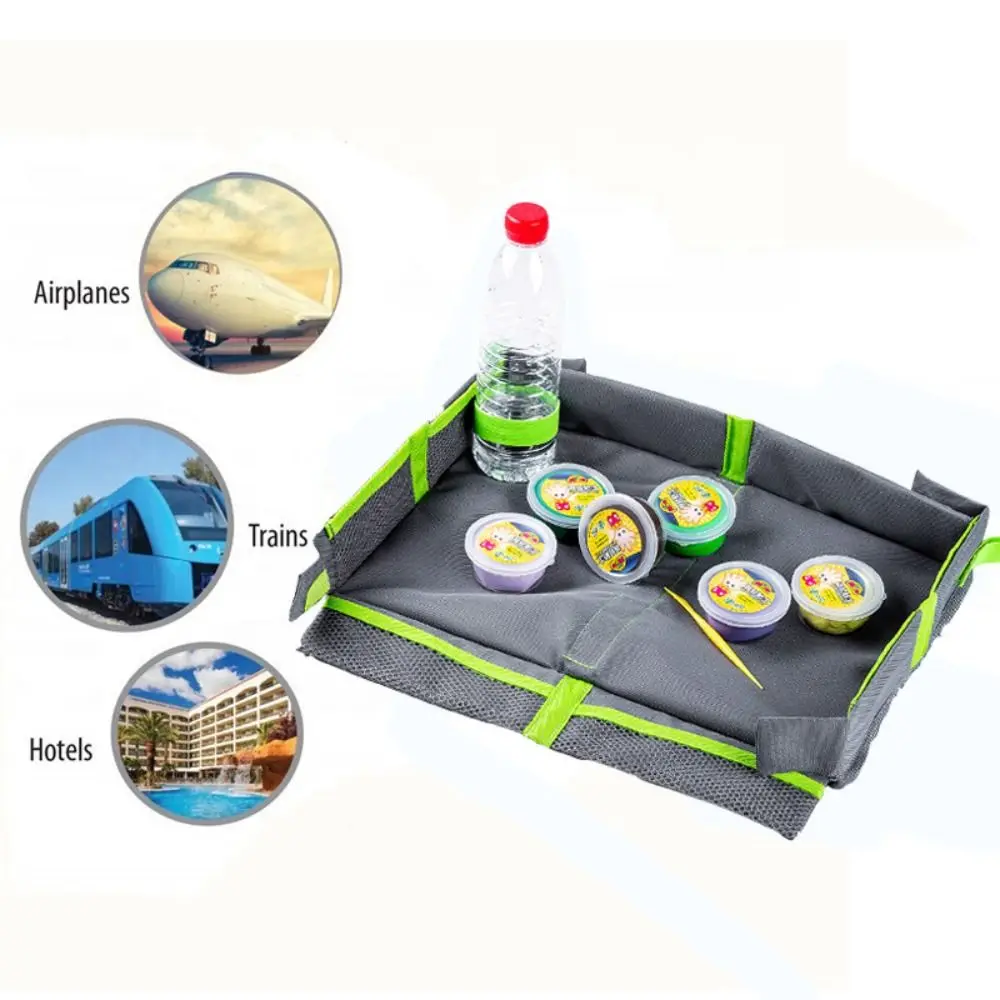 

Portable Snack Tray Baby Car Seat Tray PVC Ox Cloth Kids Toy Holder Desk Dining Tray Car Tray Table Car Dining Plate