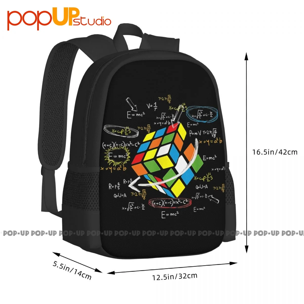 Math Rubik Rubix Rubics Player Cube Math Lovers Full Backpack Large Capacity Gym Gym Tote Bag