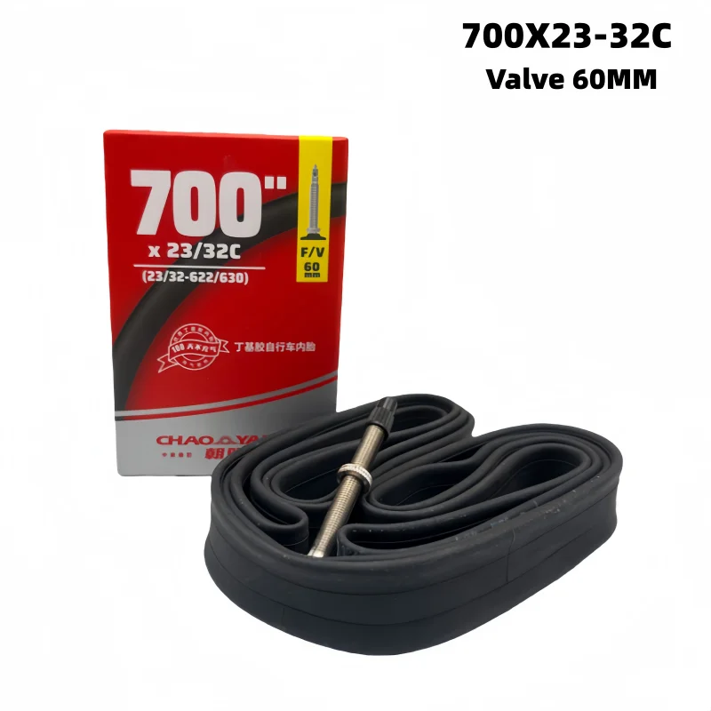 CHAOYANG 700c Racefietsband Binnenband 700x23/32C Rubberen Binnenband Presta Ventiel, Ventiel Lengte 48MM 60MM 80MM