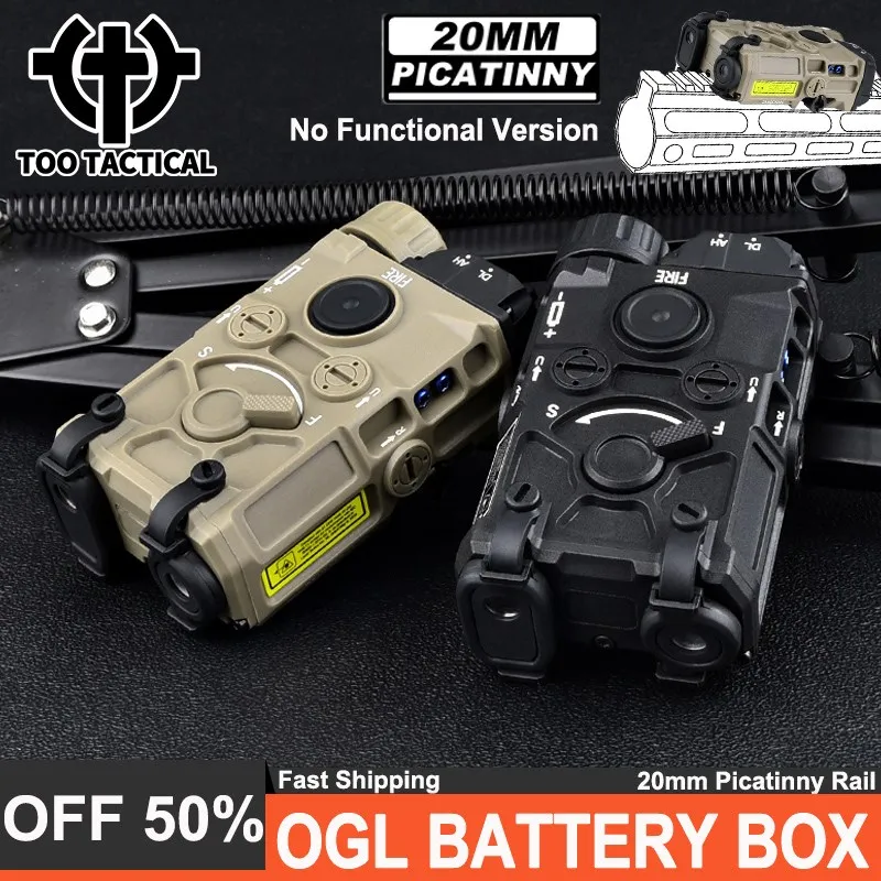 Tactical OGL Battery Box No Function Version ogl Dummy Wadsn Outdoor Nylon Plastic Case Airsoft Hunting Accessory Fit 20MM Rail