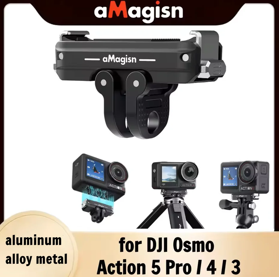 

For DJJ Action 5 Pro/4/3 Magisn Quick Release Mount Metal Magnetic Latch Mount Bracket for DJI action 5 Pro/4/3 Accessories