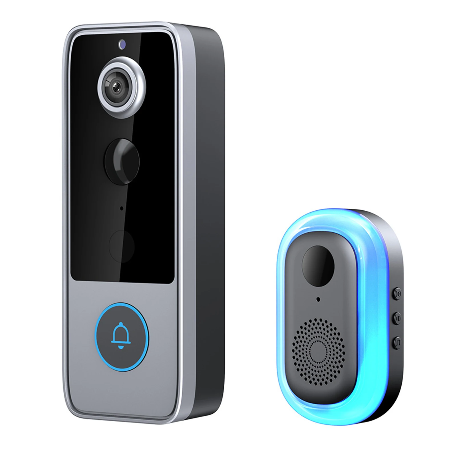 

ABS Video Doorbell With Built-in 4000 Mah Rechargeable Battery Remote Monitoring Via Tuya APP
