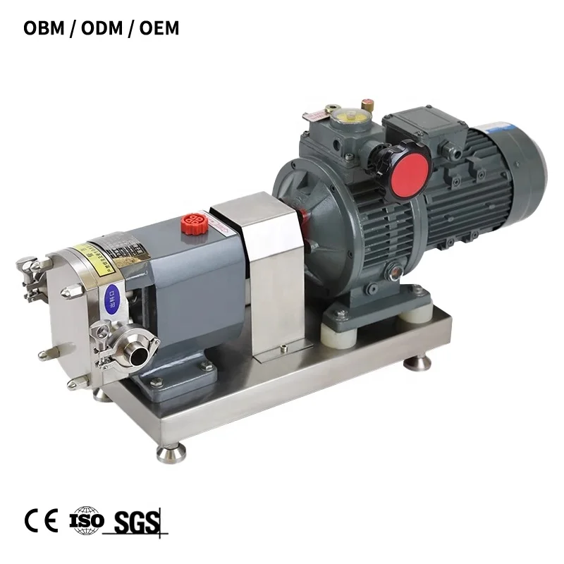 

Stainless Steel High Viscosity Liquids Sanitary Food Grade Honey Chocolate Stator Rotary Lobe Pump for Honey Syrup