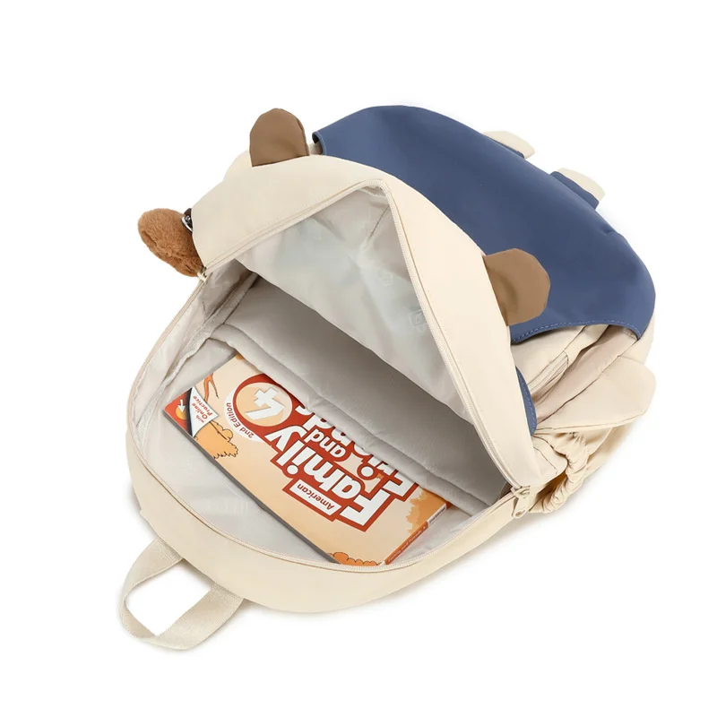 Capybara Backpacks Y2K Cute Backpack Plush Back To School Bag Cartoon Soft Funny Animal Large Capacity Unisex Student Backpacks