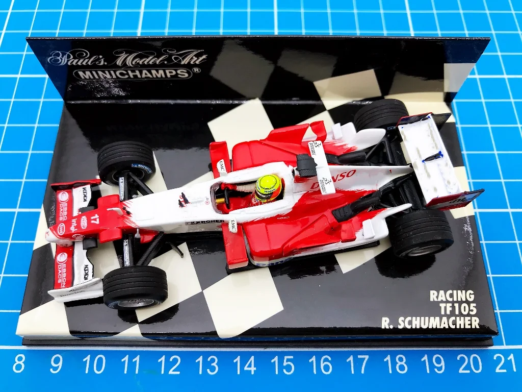 

Minichamps 1:43 F1 TF105 Ralf Schumacher Simulation Limited Edition Resin Metal Static Car Model Toy Gift