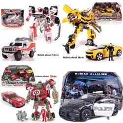 Movie KO Ver. Transformation Toys Human Alliance Yellow bee Barricade Leadfoot Voyager Rescue Ratchet Action Figure