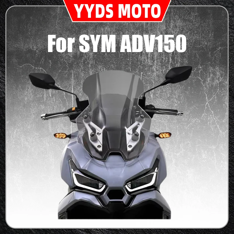 

For SYM ADV150 modified windshield front wind deflector rain guard chest plate transparent wind shield