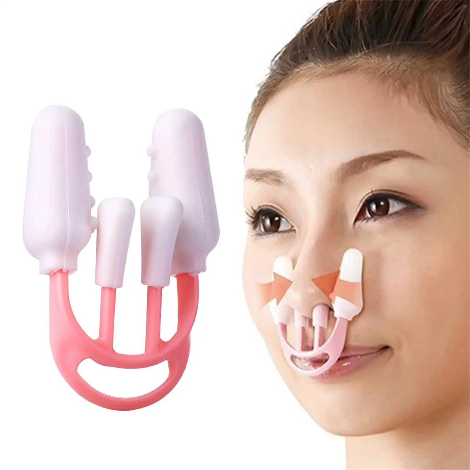 Nose Shaper Nose Pincher Straightener Reusable Soft Silicone Beauty Slimming Tool for Daily Wear Breathing Improvement Beauty