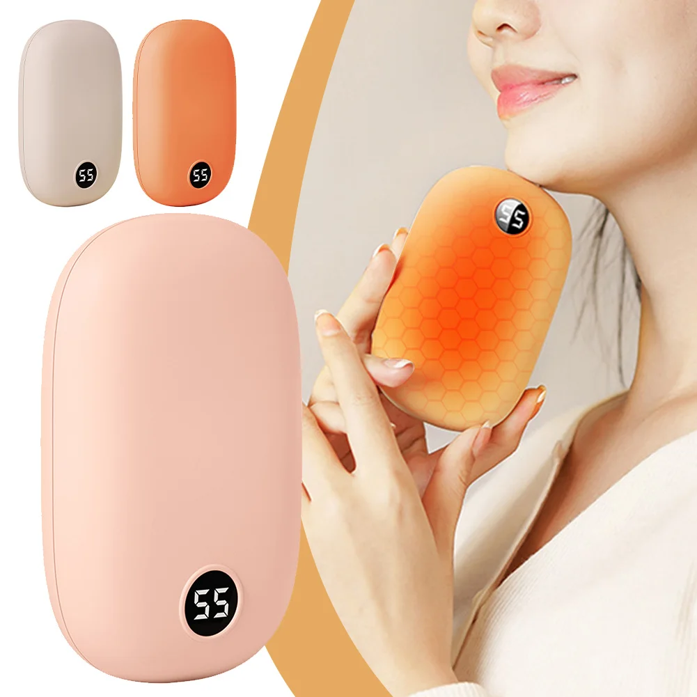 

2 In 1 Hand Warmer Powerbanks Multi Heat Settings Pocket Hand Heaters USB Powered Long-Lasting Pocket Handwarmer Warm Tool