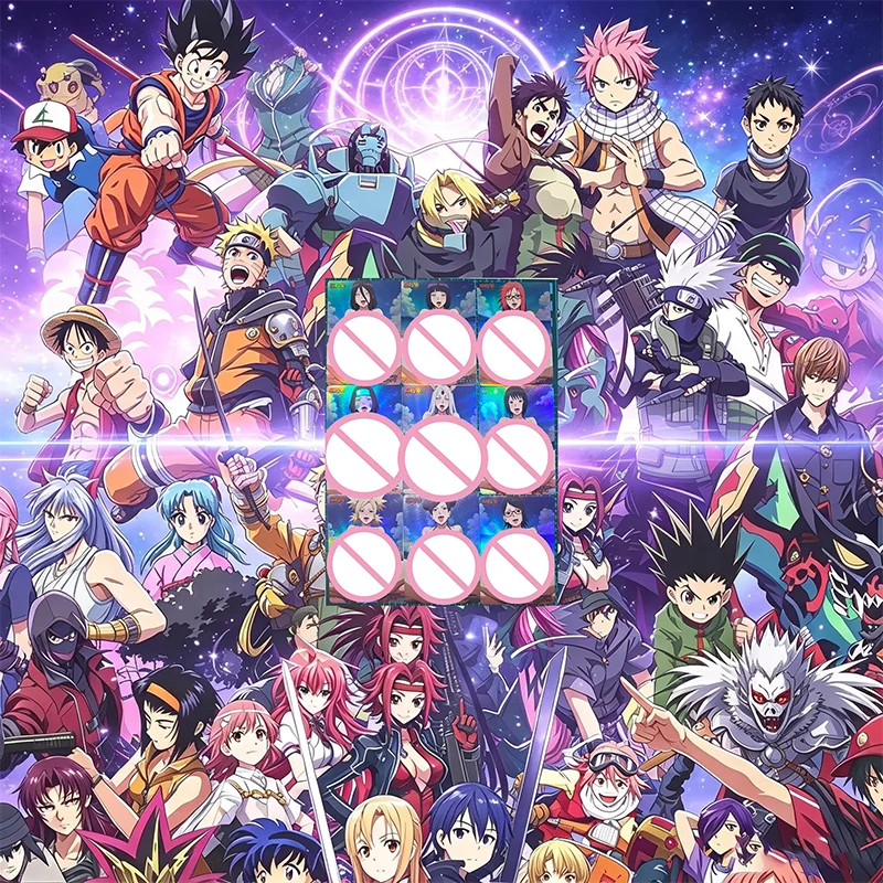 Collectible Cards Boys Games Toys Board Games Birthday Gifts DIY Anime Rem Miku Nami Jeice Rias Gremory Premium Glitter Cards