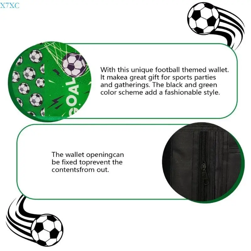 X7xc Kids маленький кошелек для мальчика Триполд Молодежный кошелек с карманом монеты на молнии на молнии