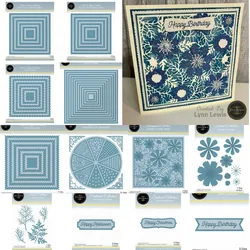 Square Circle 2024 September New Metal Cutting Dies Scrapbooking Make Photo Album Card DIY Paper Embossing Craft Supplies