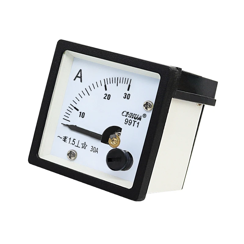 99T1 Anlaog Amp Meter Gauge Panel ammeter Current Meter Current tester AC1A2A3A5A10A15A20A30A50100A200A300A400A500A 48x48mm