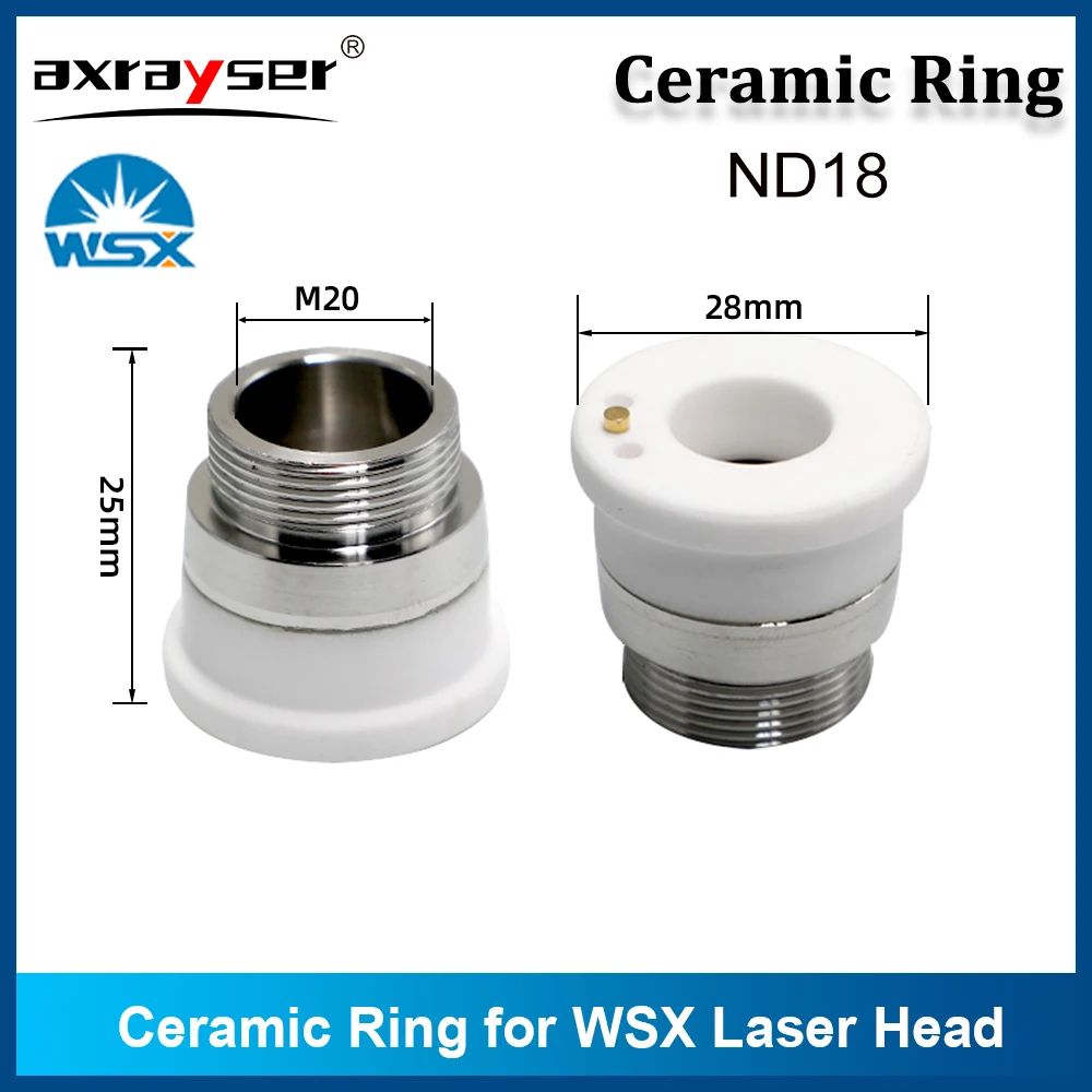 WSX Laser Ceramic Ring D31 M11 Nozzle Holder Parts WTC-08/04/01 Mini ND18 For WSX NC63A NC30 NC60 Cutting Head