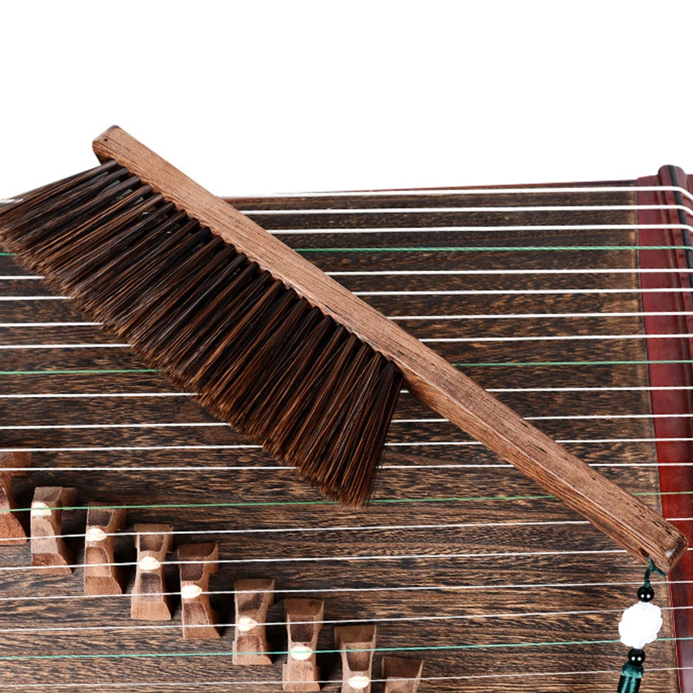 

2 Pcs Guzheng Brush Cleaner Soft Bristle Cleaning Brushes for Musical Instruments Dusters Wooden