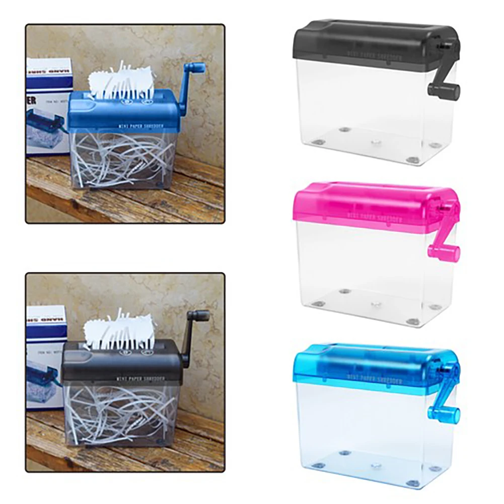 Portable Mini Paper Shredder Electric USB Battery Operated Shredder Documents Paper Cutting Tool for Home Office