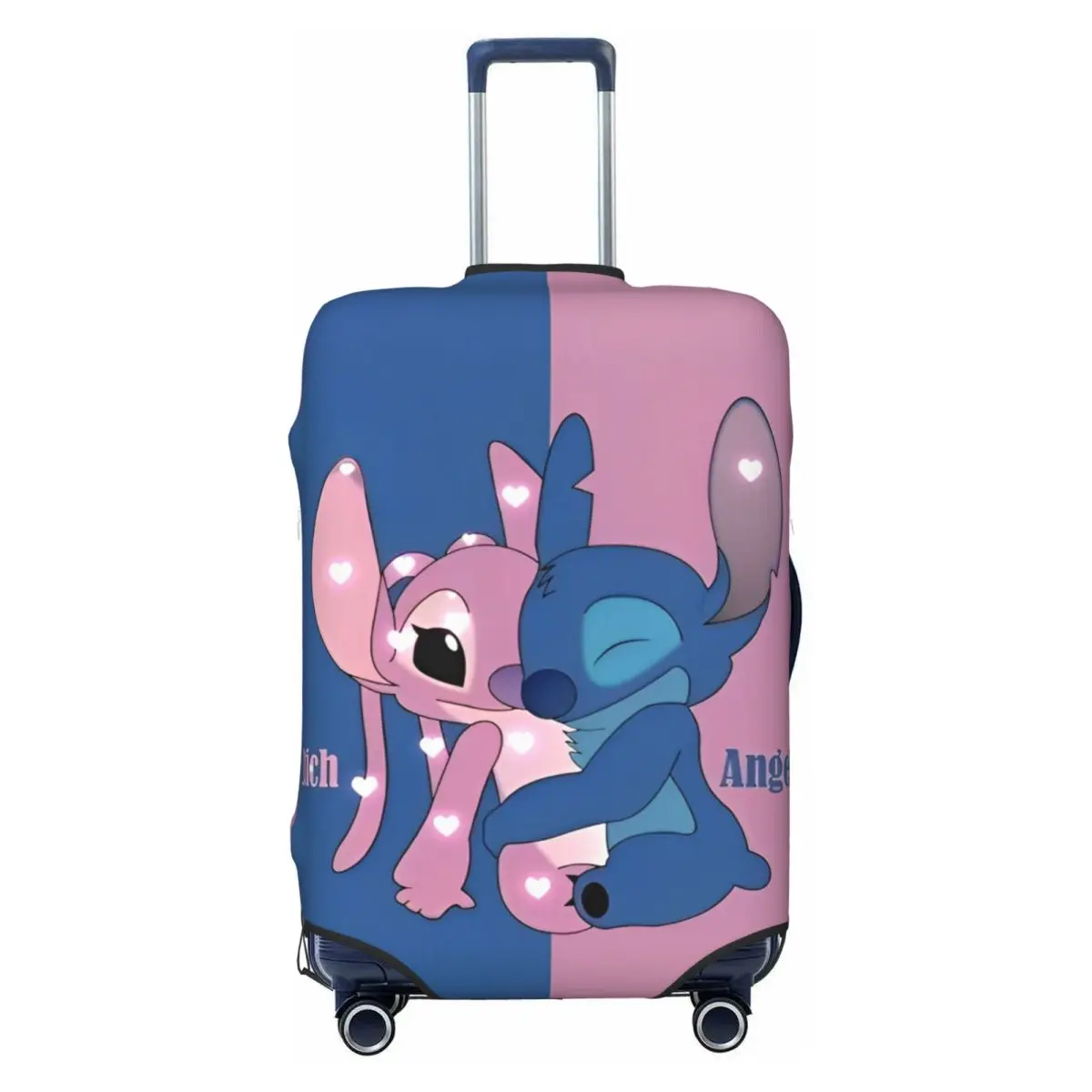 غطاء حقيبة Angel Love باللون الوردي، واقي مستلزمات الأمتعة المرنة لرحلة الرحلات البحرية