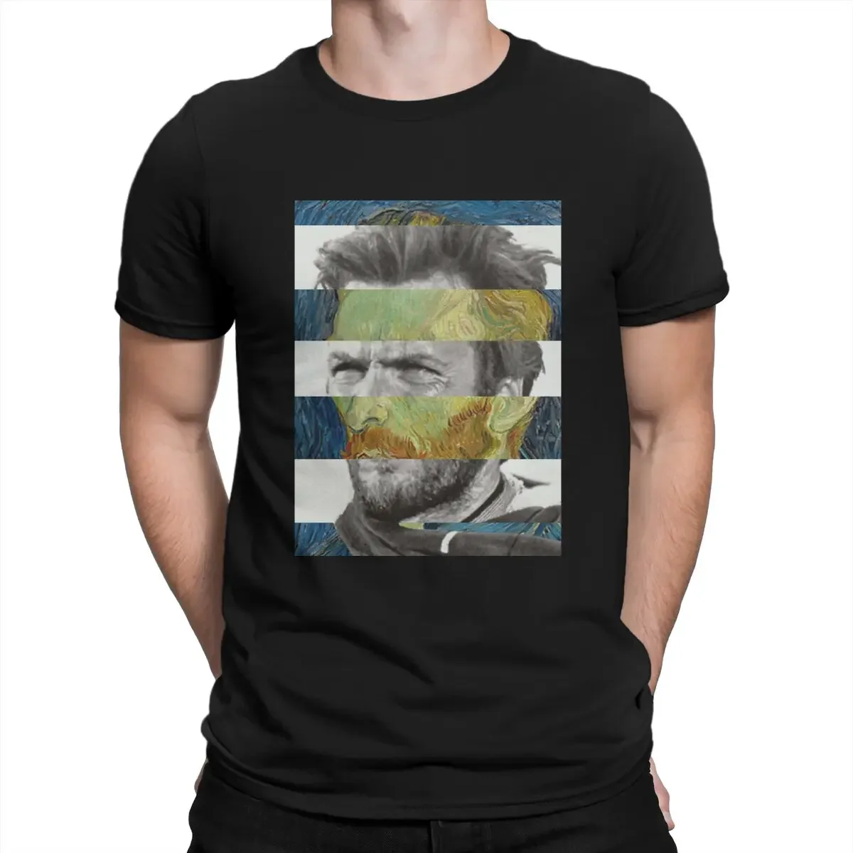 Vincent Van Gogh Post-Impressionistyczny Malarz Męska Koszulka Autoportret Clint Eastwood Indywidualność T Shirt Oryginalny Nowy Trend