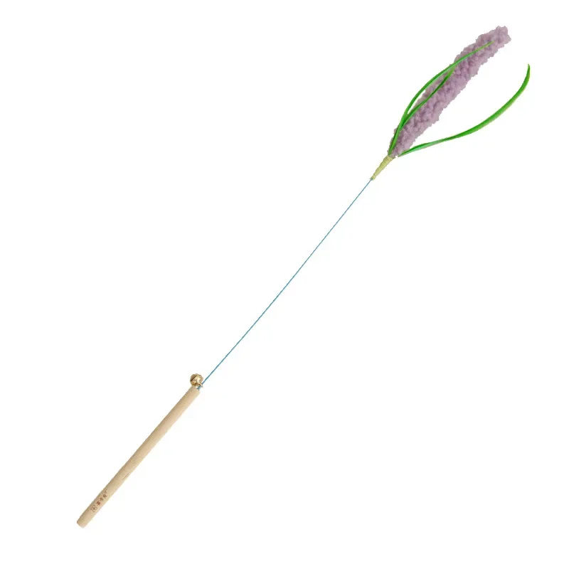 

Дразнящая палочка для кошек, устойчивая к укусам, длинный шест, самозаспокаивающийся инструмент, шалфей для собак, перо, хвост, трава, игрушка для кошек, товары для домашних животных