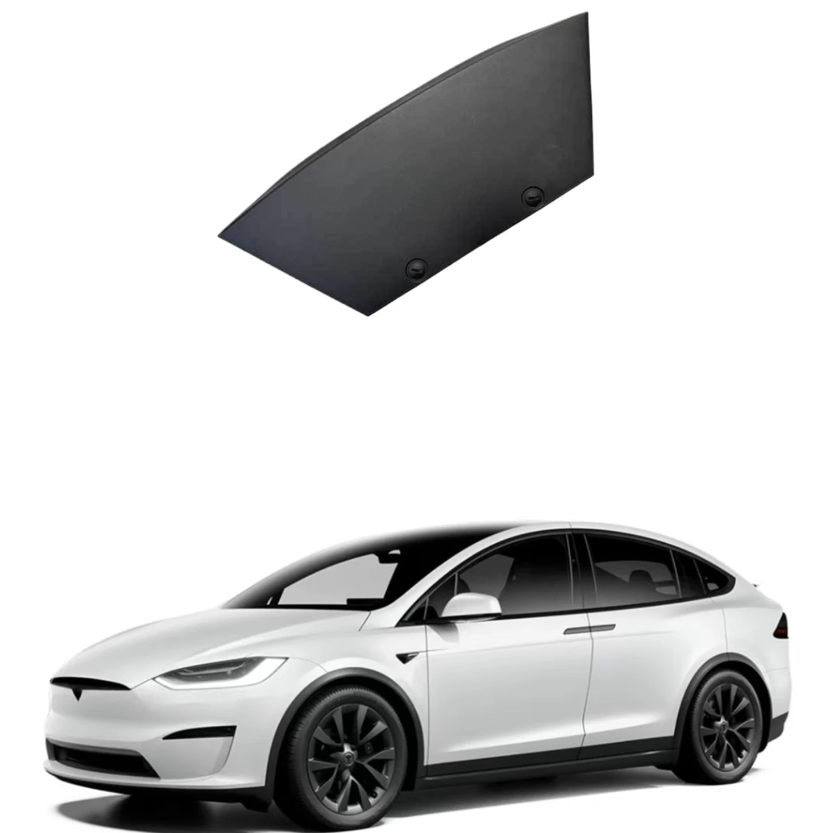 

Suitable for Tesla Auto Parts Model X New Rear Bumper Tow Black Car Cover 1609584-00-A