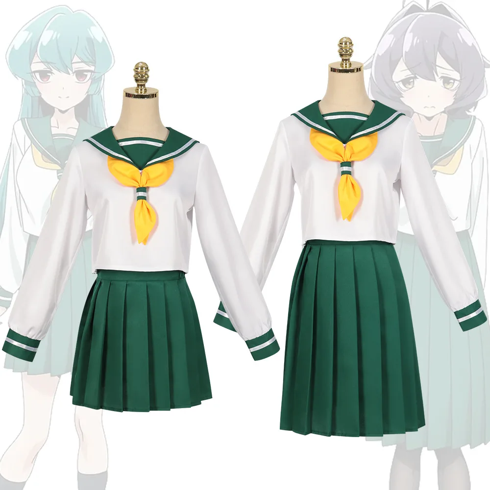 

Hiiragi Utena Minakami Sayo Tenkawa Kaoruko Cosplay Anime Gushing Over Magical Girls Araga Kiwi Costume Wig JK School Uniform