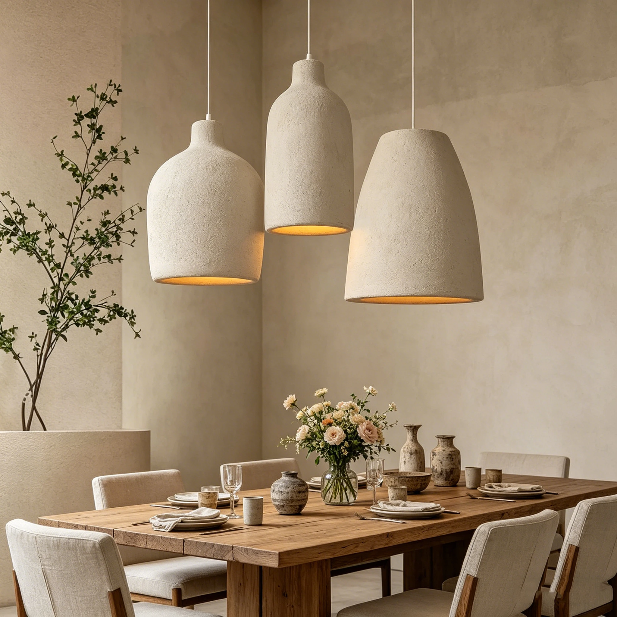 Japanese Wabi Sabi LED Ceiling Chandelier Creative Wine Bottle Living Room Light Home Decor Dining Table Bar Loft Pendant Lamp