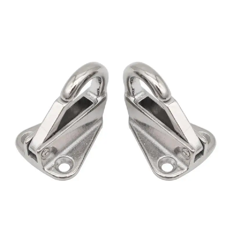 2 X Marine 316 Stainless Steel Spring Snap Fending Hook Boat Hardware Marine Boat Spring Locked Hooks Ready Stock