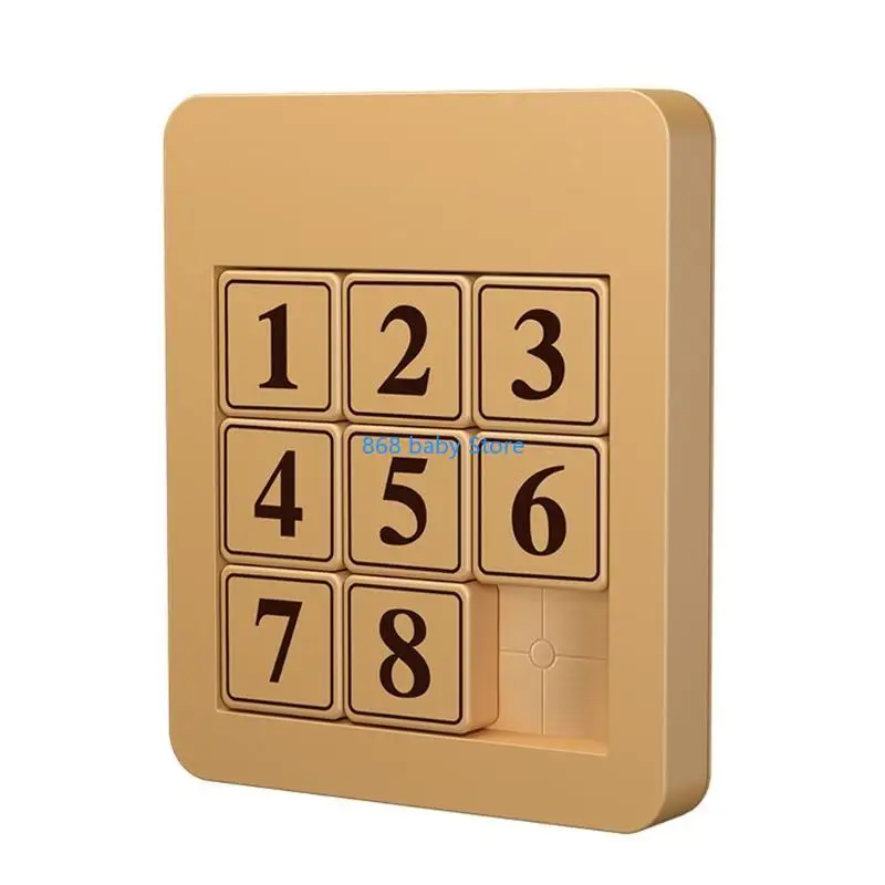 29ee Intelligence Plastik Klotski -Nummer Puzzle Magnetische Puzzle Schiebetspielzeug Spielzeug Folie Rätsel Bildung Spielzeug