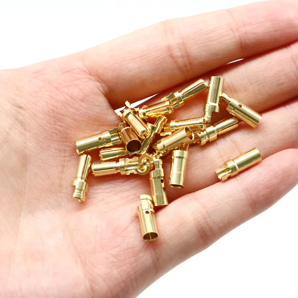 

10/20pcs AMASS 4.0mm 4mm Gold Plated Bullet Connector for RC battery ESC and motor helicopter boat Quadcopter (5/10 pair)