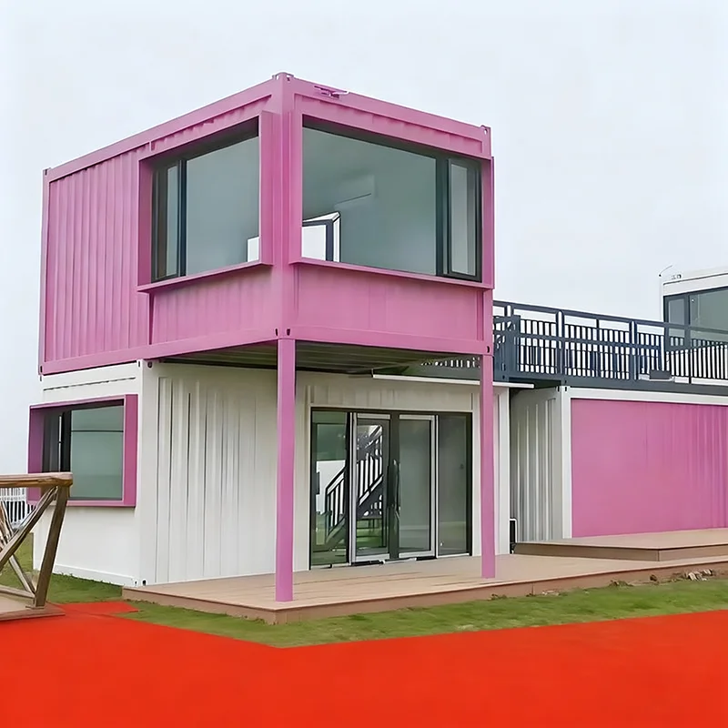 2026 Customized Creative Design Portable Container House Prefabricated Coffee Shops Milk Tea Cabin Internet Celebrities Restaura