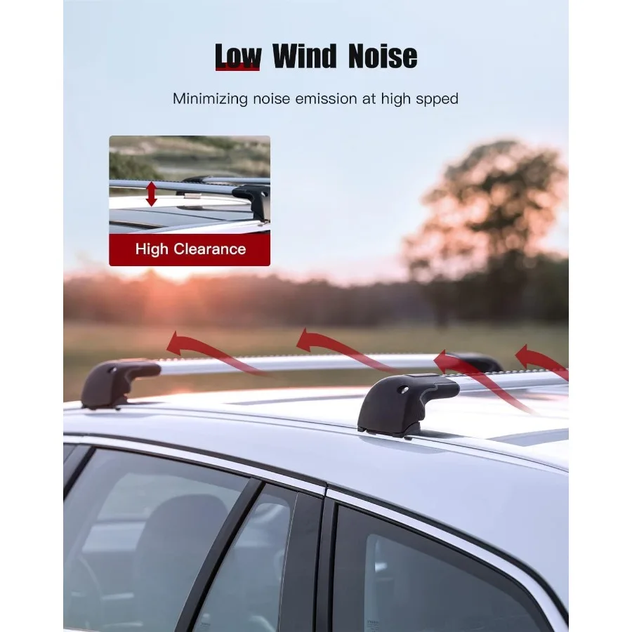 رفوف البضائع للهروب 20082012 على السطح الأمتعة الزورق كاياك الناقل رف سقف أسود عبر بار مصممة للقضبان الجانبية وزارة الدفاع #6