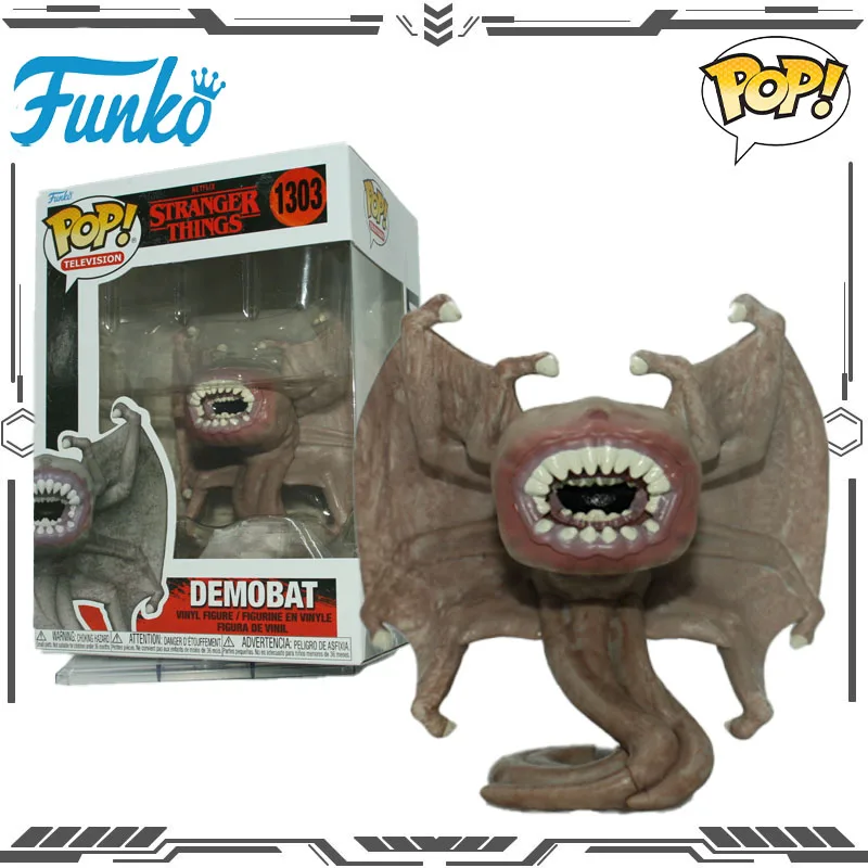 

Funko POP Original Stranger Things Anime Figure Demobat #1303 Action Figure Toys for Boys Girls Gift Collectible Model Ornaments